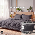 NuitDouce® Couverture - La couette 2-en-1 qui sèche vite et élimine le besoin de linge de lit.