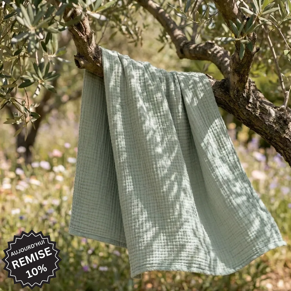 Couverture en mousseline de coton