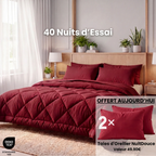 NuitDouce® Couverture - La couette 2-en-1 qui sèche vite et élimine le besoin de linge de lit.