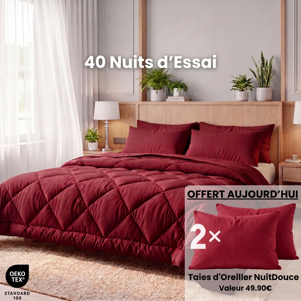 NuitDouce® Couverture - La couette 2-en-1 qui sèche vite et élimine le besoin de linge de lit.
