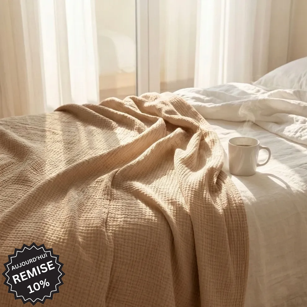 Couverture en mousseline de coton