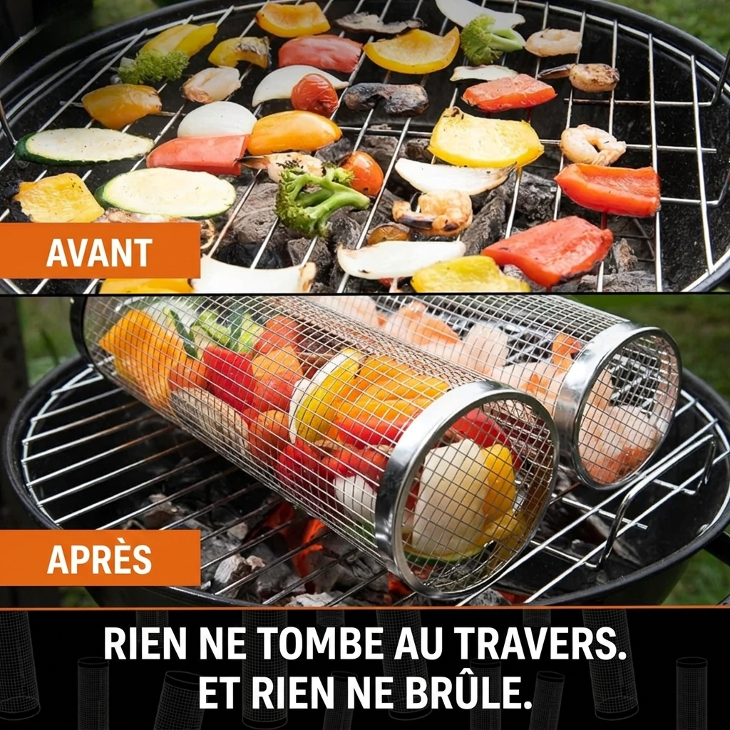 MasterGrill à manche rotatif