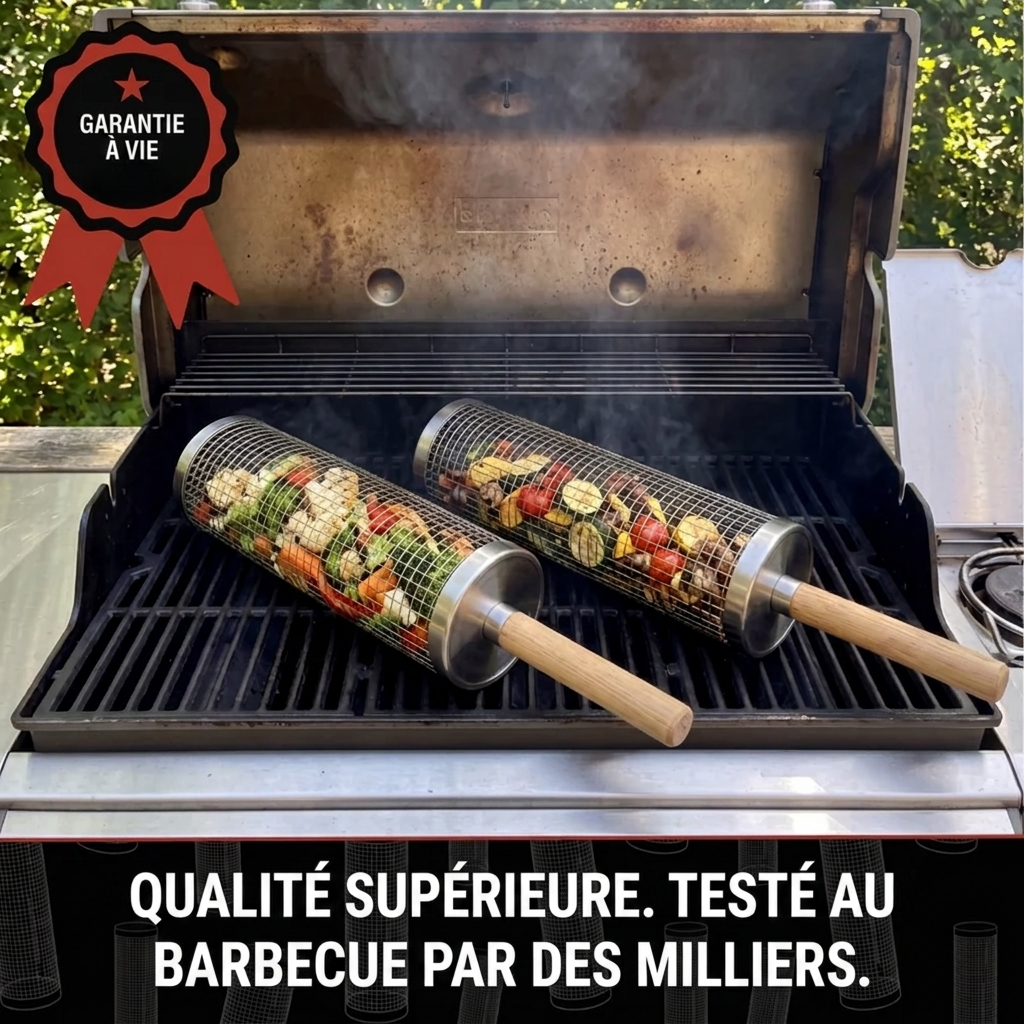 MasterGrill à manche rotatif