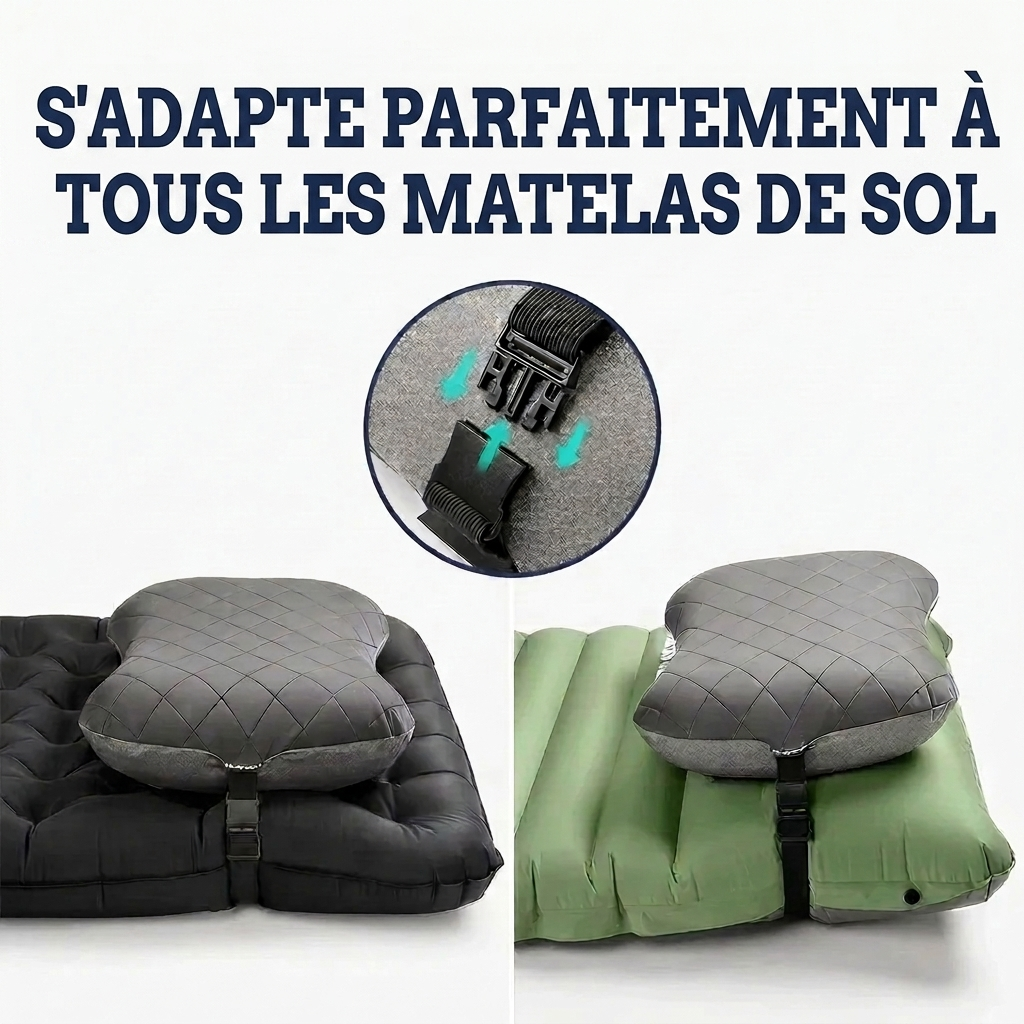 Oreillers de Matelas Gonflable et compact