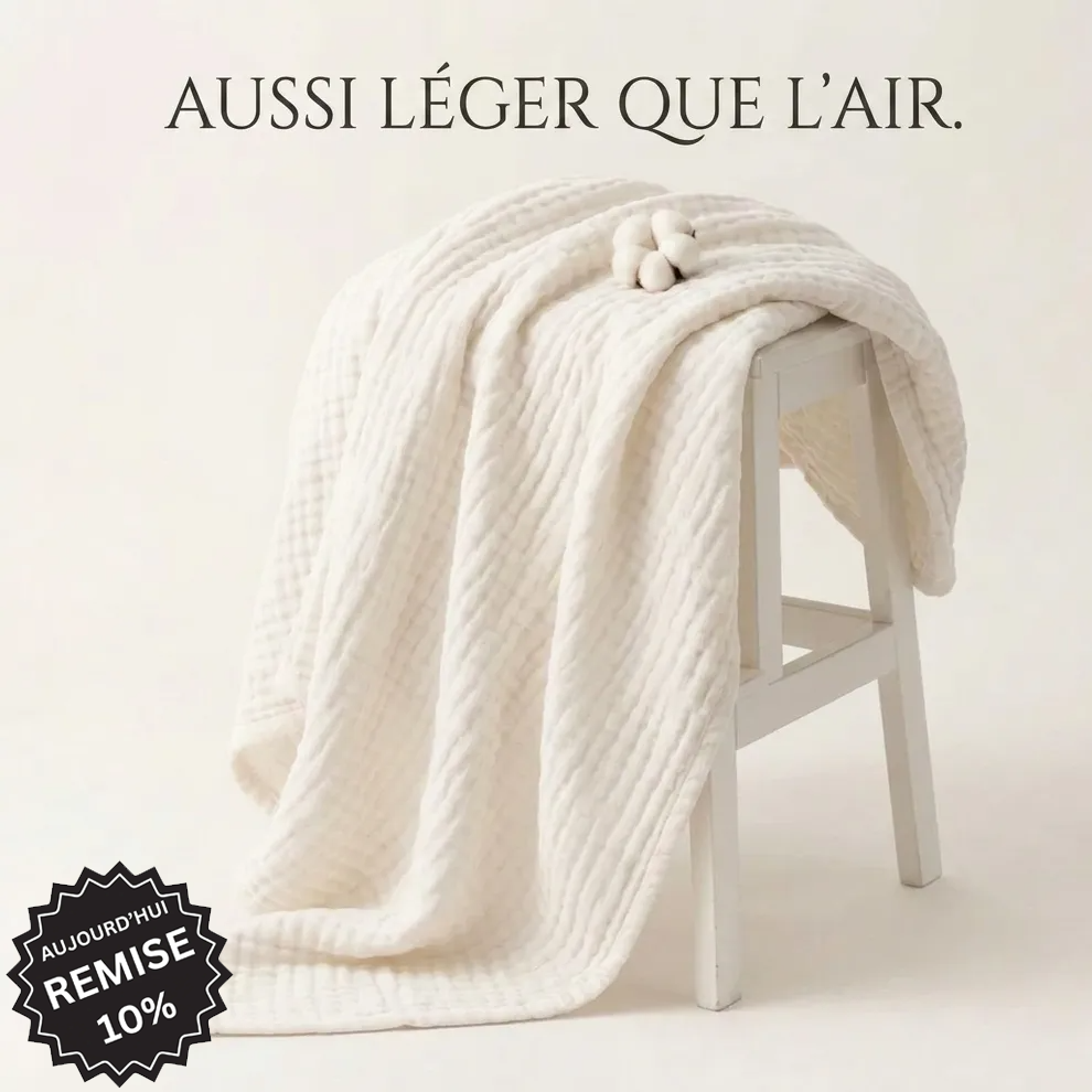 Couverture en mousseline de coton