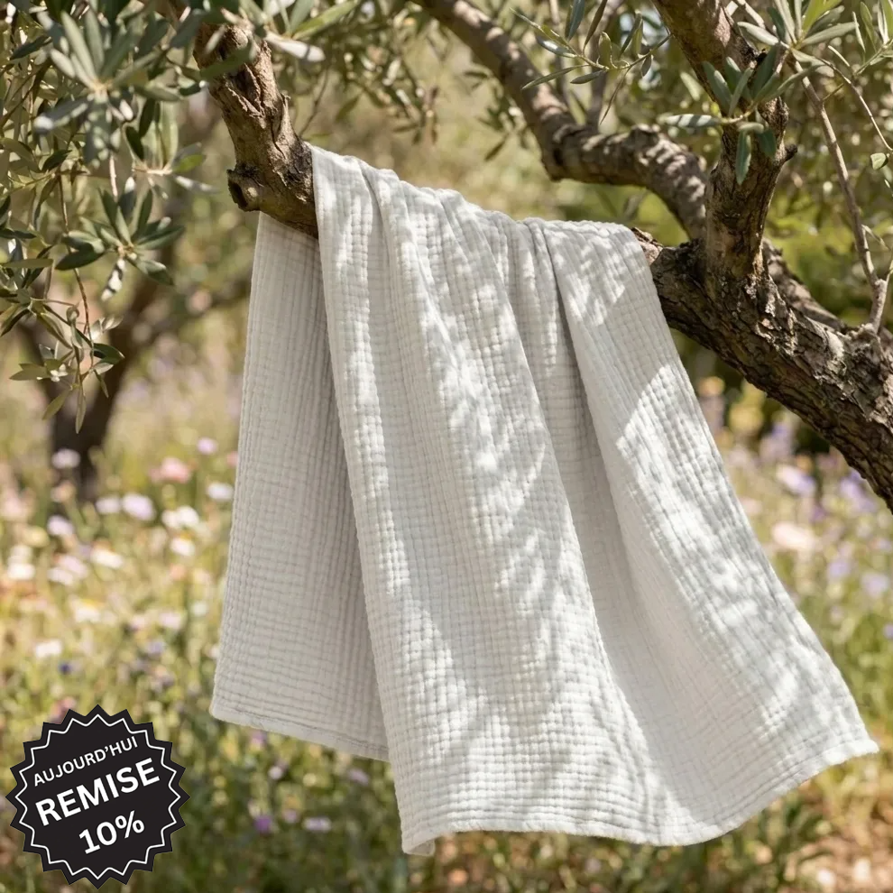Couverture en mousseline de coton