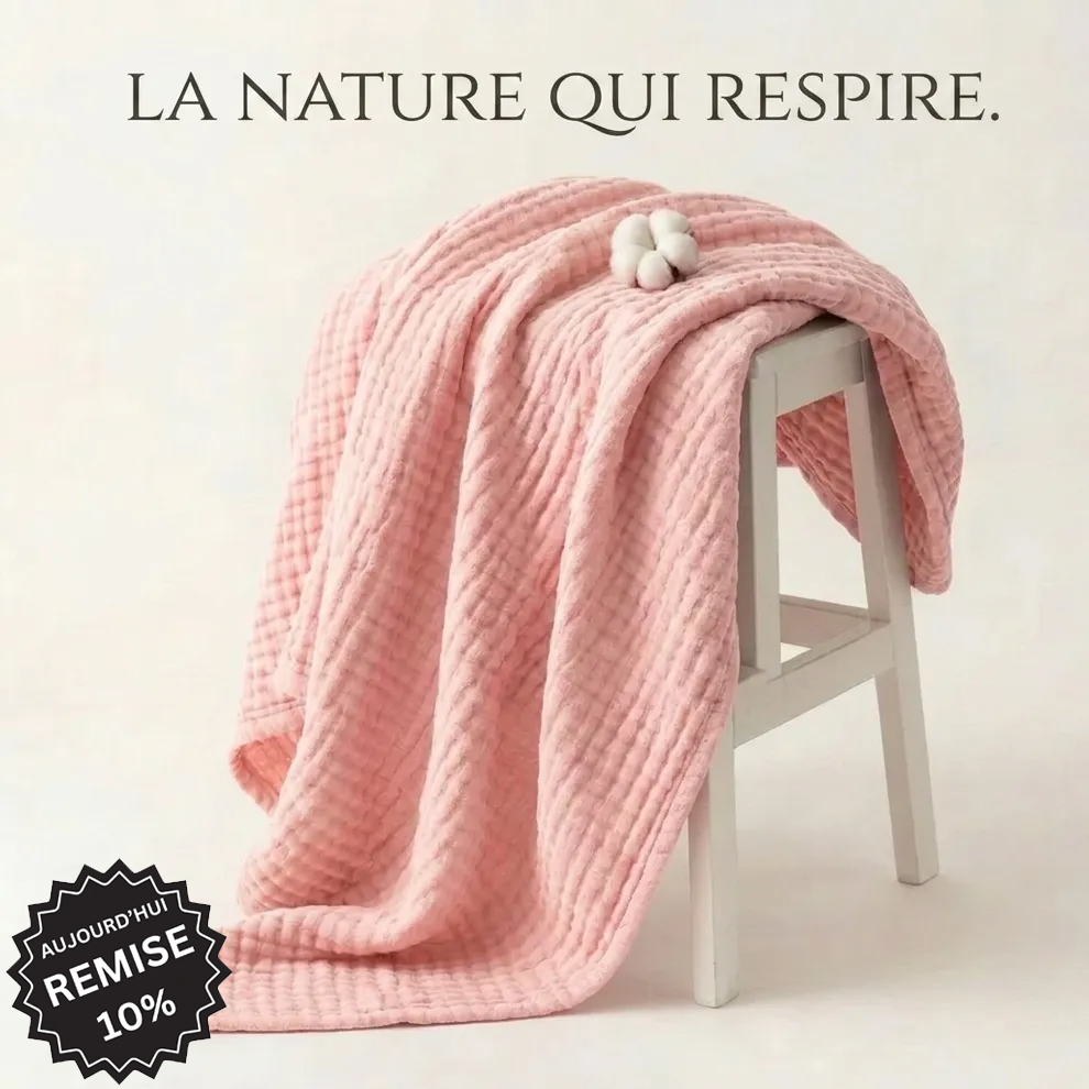 Couverture en mousseline de coton