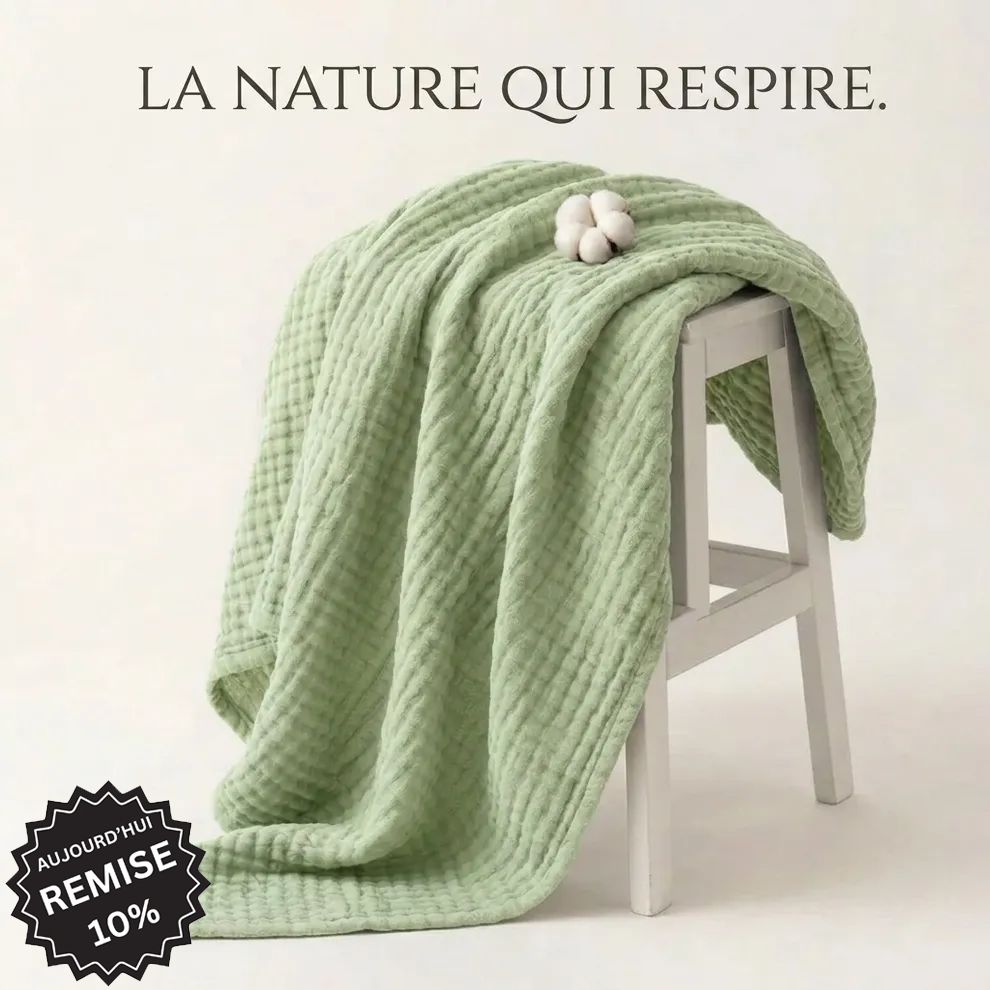 Couverture en mousseline de coton
