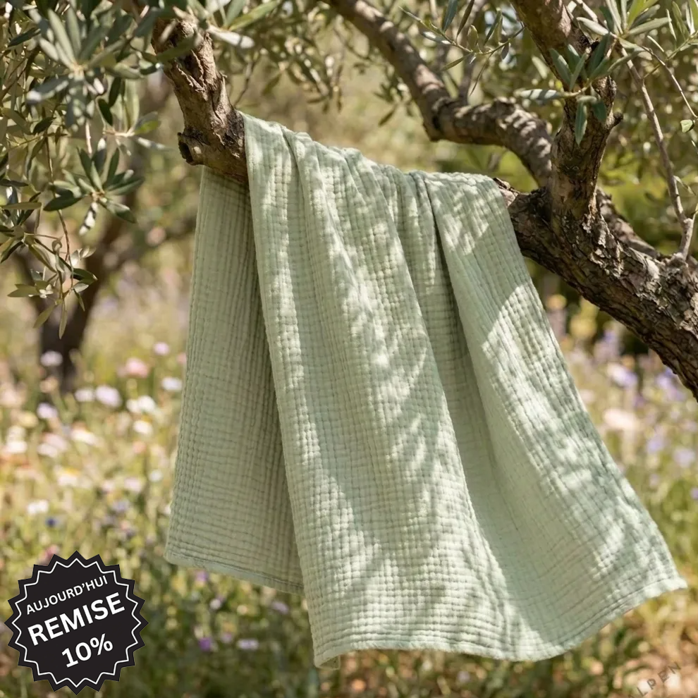 Couverture en mousseline de coton