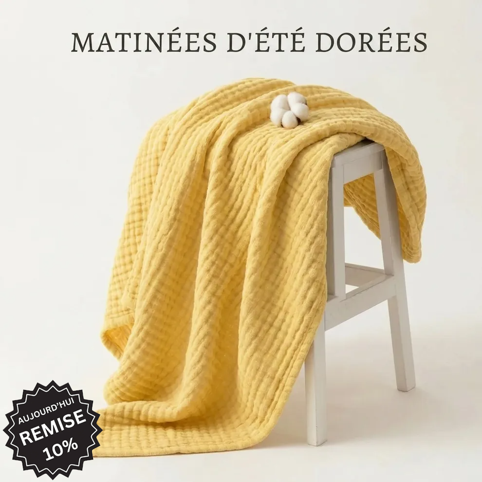 Couverture en mousseline de coton