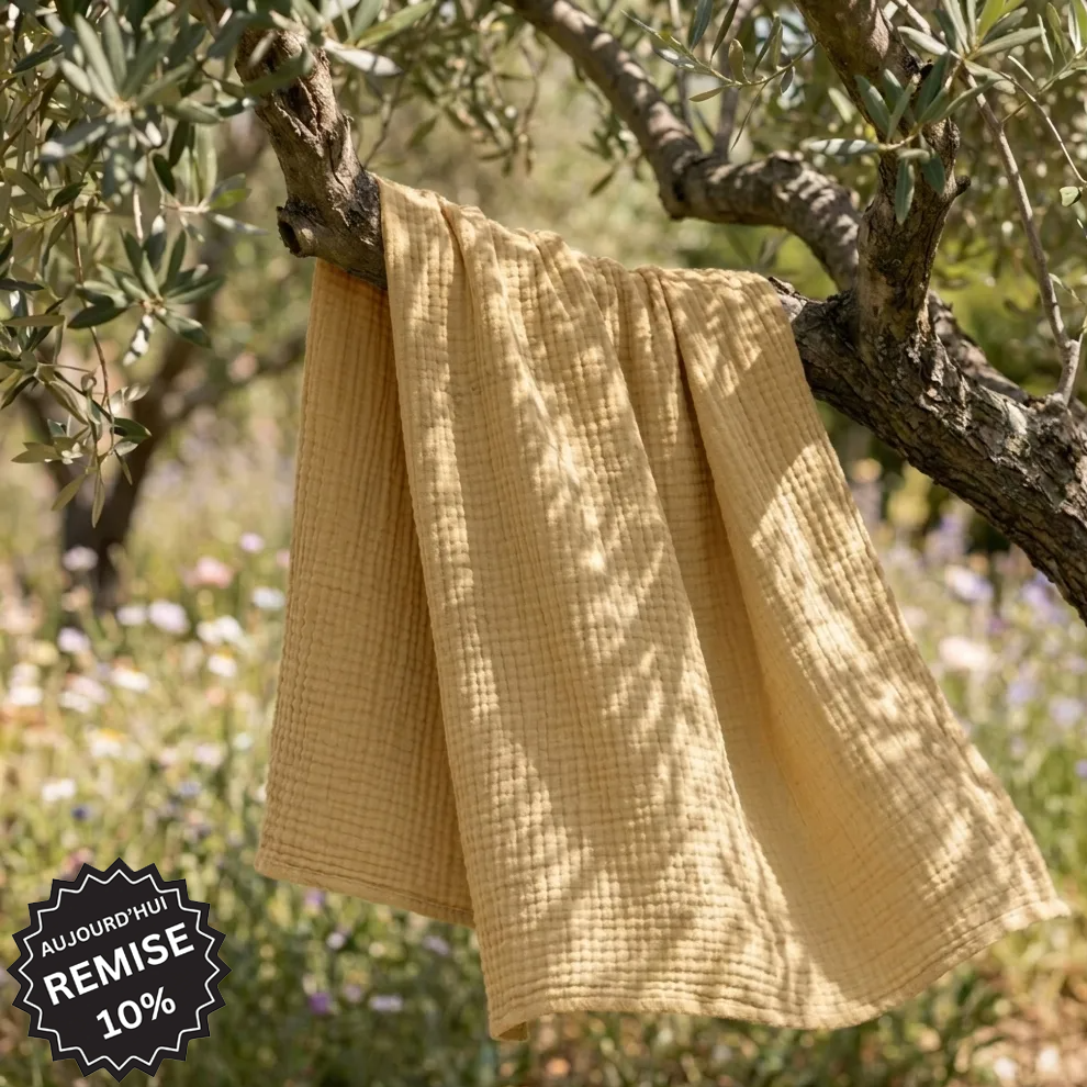 Couverture en mousseline de coton