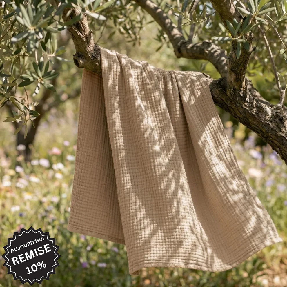 Couverture en mousseline de coton