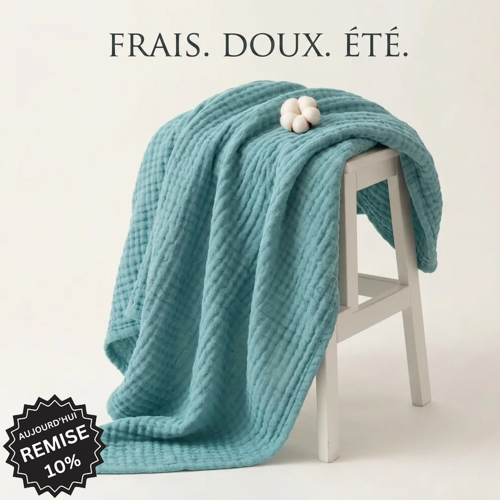 Couverture en mousseline de coton