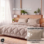 NuitDouce® Couverture - La couette 2-en-1 qui sèche vite et élimine le besoin de linge de lit.