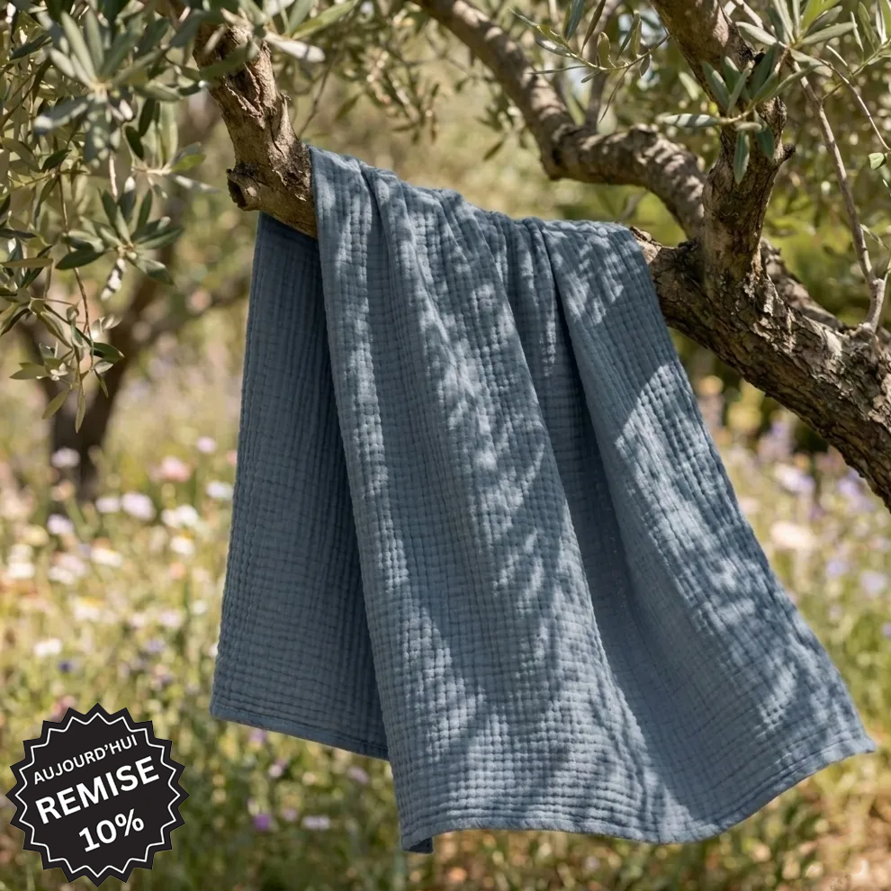 Couverture en mousseline de coton